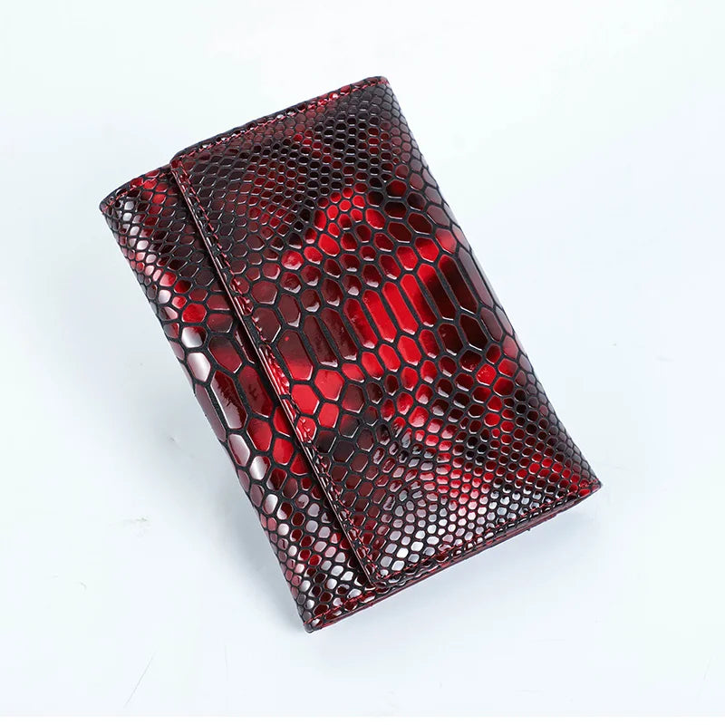 Female Coin Purse Genuine Leather Long Women Wallet Serpentine Design Phone Purses For Ladies Cardholder Clutch Money Bag