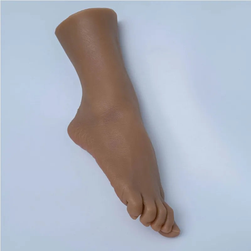 Female Mannequin Feet Simulation Soft Silicone Foot Model Nail Art Practice Manicure Photograph Shoes Sock Display 3815