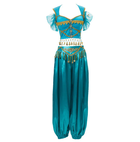 Festival Arabian Princess Costumes Indian Dance Embroider Bollywood Jasmine Costume Party Cosplay Jasmine Princess Fancy Outfit