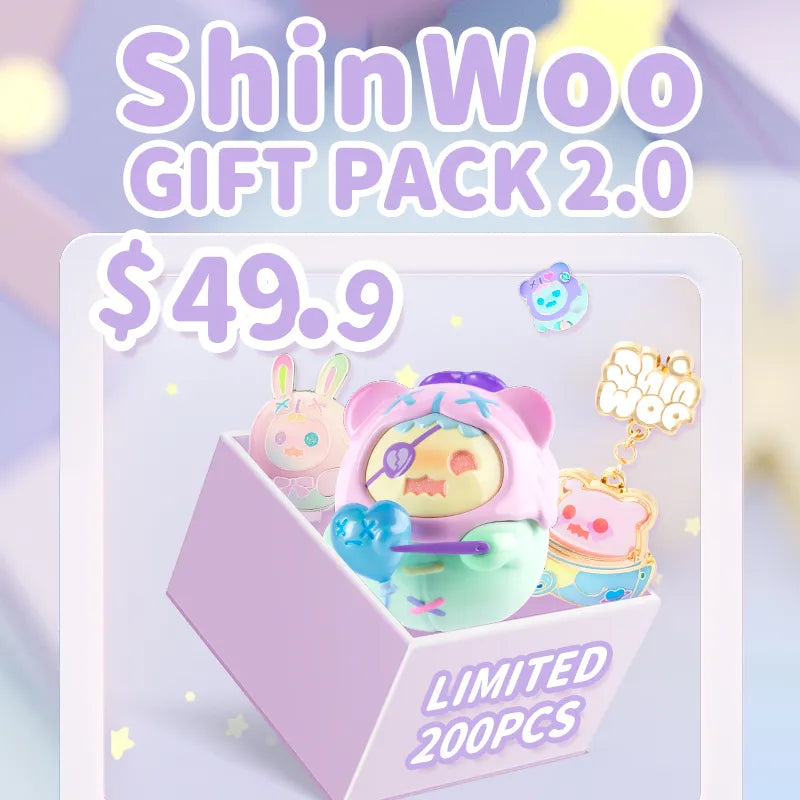 Finding Unicorn ShinWoo Gift Pack 2.0 Blind Box Collectible Action Figures Lucky Bag Mystery Box Gifts Toys Ghost Bear Accessory