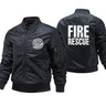 Fire Rescue Firefighter Fireman Bomber Jacket Ma-1 Aviator Pilot Air Mens Streetwear Winter Coats Male Windbreak Jackets S-5XL