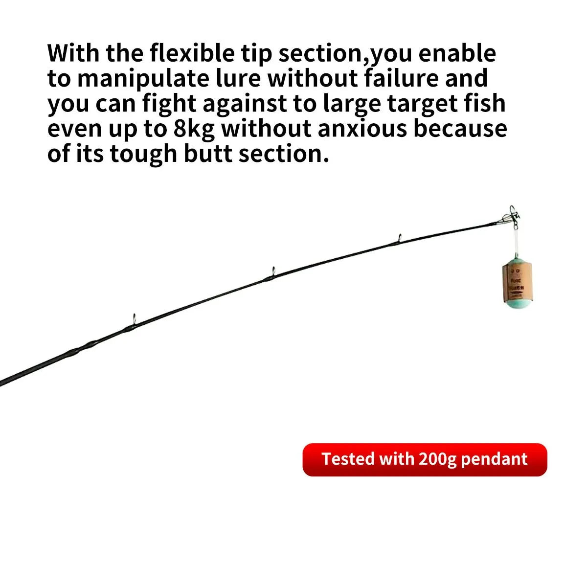 Fishing Rod 6 Section Casting Spinning Portable Travel Fishing Rod 30T Carbon Fiber For Big Game Rod Ultralight Weight