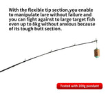 Fishing Rod 6 Section Casting Spinning Portable Travel Fishing Rod 30T Carbon Fiber For Big Game Rod Ultralight Weight