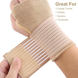 Fitness Elastic Wrist Guard Wristband Arthritis Sprain Band Carpal Protector Hand Brace Sports Safety Wrist Supports Accessories