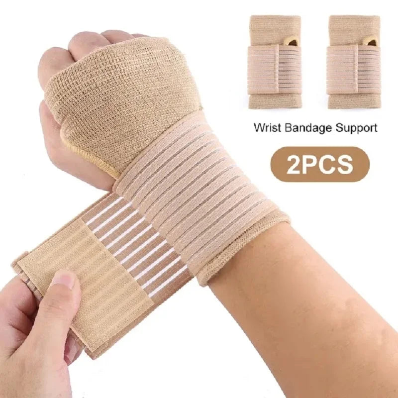 Fitness Elastic Wrist Guard Wristband Arthritis Sprain Band Carpal Protector Hand Brace Sports Safety Wrist Supports Accessories