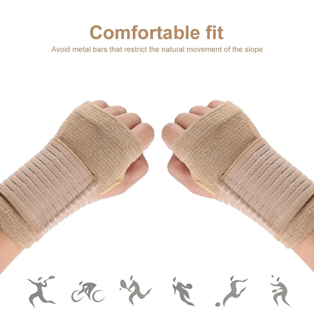 Fitness Elastic Wrist Guard Wristband Arthritis Sprain Band Carpal Protector Hand Brace Sports Safety Wrist Supports Accessories