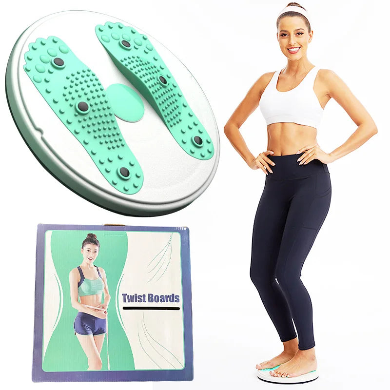 Fitness Lose Weight Waist Twisting Board Yoga Exercise Foot Massage Plate Pilates Sport Twist Waist Disc Magnetic Massage Board