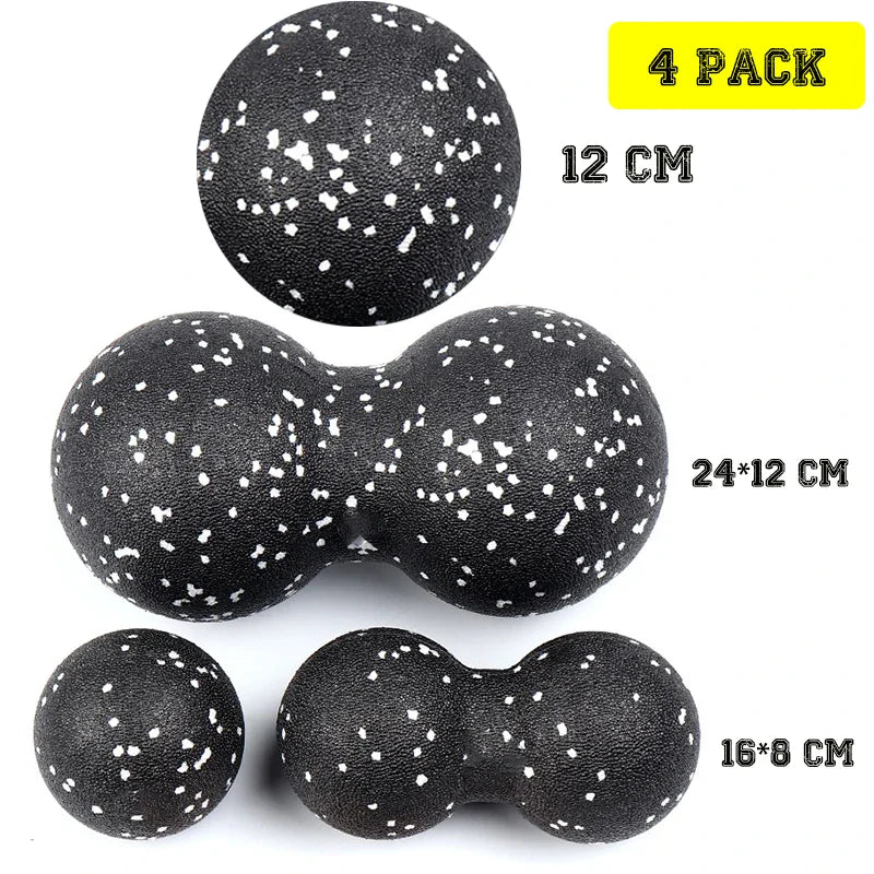 Fitness Massage Ball Fascia Relaxation Exercise Balls Set for Yoga / Myofascial Release / Deep Tissue Massage