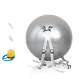 Fitness Yoga Ball with Training BeltPVC Thickened Inflatable Explosion-proof Exercise Ball Dance Lower Back Pilates Equipment