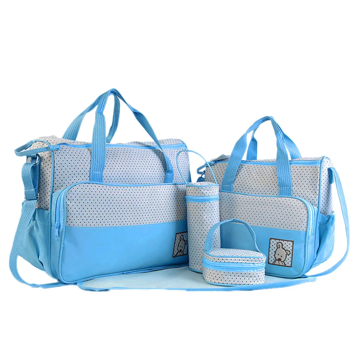 Five Piece Mommy Bag One Shoulder Oblique Straddle Mother Baby Bun Mother Bag Diaper Bag