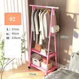 Floor Clothes Rack Standing Hangers Wooden Hanger for Clothes Coat Rack Wall Bags Living Room Cabinets Racks Shelves Clothing