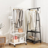 Floor Clothes Rack Standing Hangers Wooden Hanger for Clothes Coat Rack Wall Bags Living Room Cabinets Racks Shelves Clothing