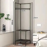 Floor Corner Rack Clothes Rack Jackets Coat Rack Children Room Shelves Shoes Storage Shelves with Hanger Home Furniture Supplies