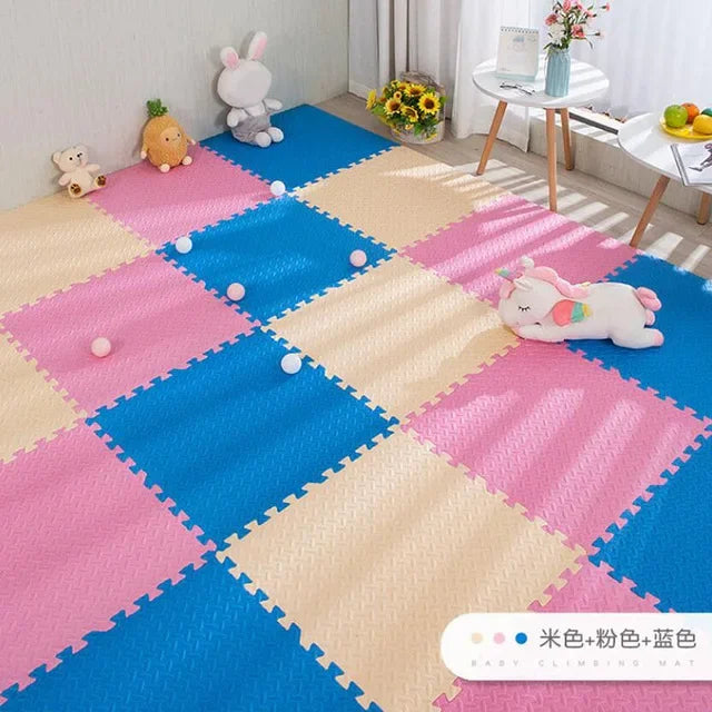 Foam Play Mat Baby Puzzle Mat Play Mat Kids Interlocking Exercise Tiles Rugs Floor Tiles Toy Carpet Soft Carpet Climbing Pad EVA