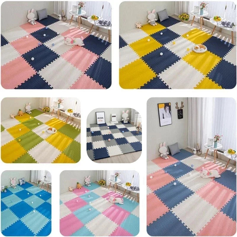 Foam Play Mat Baby Puzzle Mat Play Mat Kids Interlocking Exercise Tiles Rugs Floor Tiles Toy Carpet Soft Carpet Climbing Pad EVA