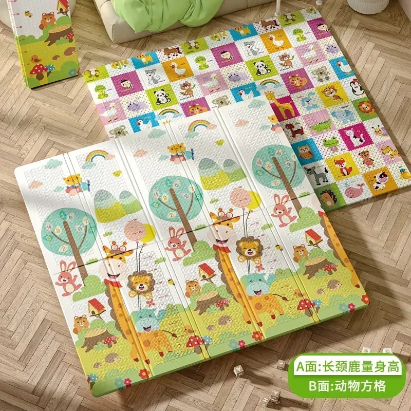 Foldable Baby Play Mats Xpe Kids Crawling Carpet Puzzle Mat Educational Children Activity Rug Folding Blanket Floor Games Toys