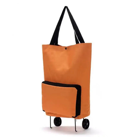 Foldable Portable Trolley Case With Wheels Multifunction Reusable Shopping Bag Non-woven Fabric Supermarket Grocery Pull Cart Ba