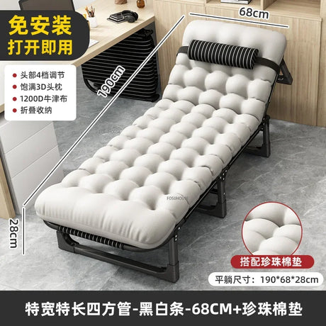 Folding Beds With Mattress Modern Simple Lunch Break Artifact Office Nap Bed outdoor camp bed Accompanying Bed Portable Recliner