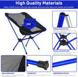 Folding Chair Ultralight Detachable Portable Lightweight Chair Folding Extended Seat  Fishing Camping Home BBQ Garden Hiking