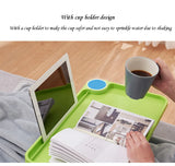 Folding Computer Desk With Cup Holder Portable Bed Laptop Desks Creative Mobile Phone Card Slot Study Table Stand Notebook Desk