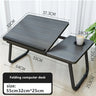 Folding Laptop Desk for Bed Portable Computer Tray for Sofa Table for Writing 4 Angles Adjustable Laptop Table with Cup Holder