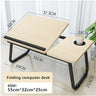 Folding Laptop Desk for Bed Portable Computer Tray for Sofa Table for Writing 4 Angles Adjustable Laptop Table with Cup Holder