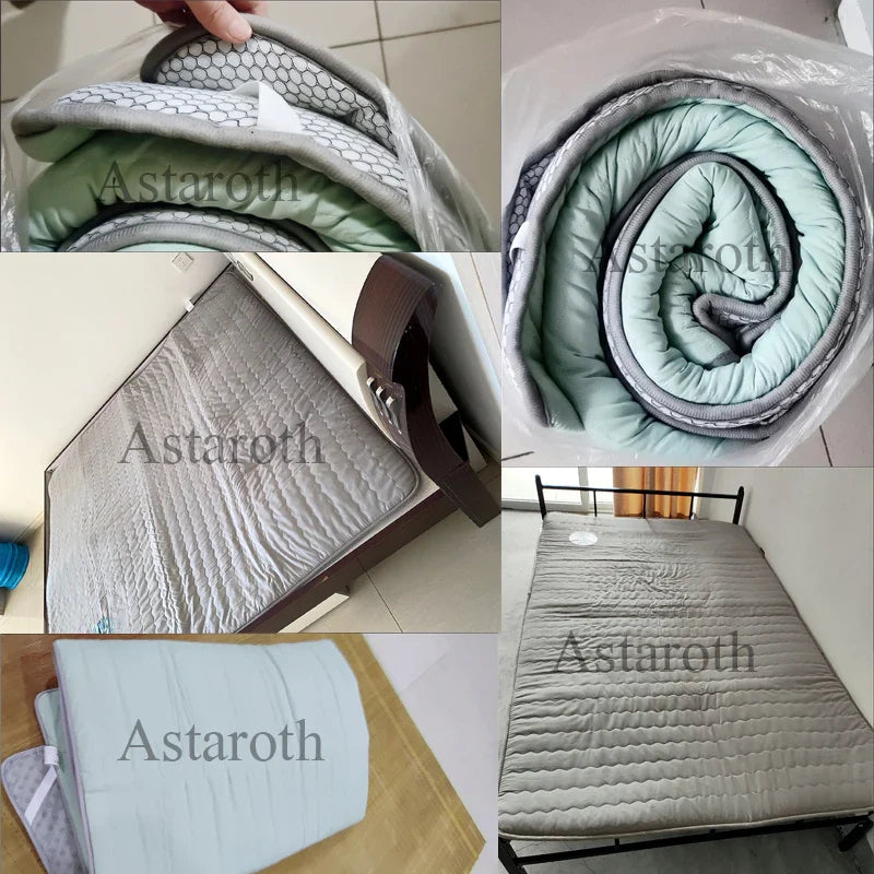 Folding Mattresses 5cm Bed Mat Plus Thick Latex Bedroom Furniture Honeycomb Air Permeability Stereoscopic Hanging Process