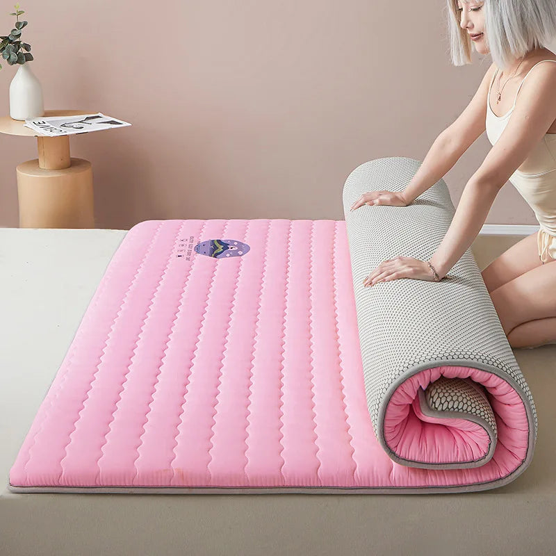 Folding Mattresses 5cm Bed Mat Plus Thick Latex Bedroom Furniture Honeycomb Air Permeability Stereoscopic Hanging Process