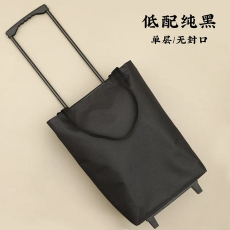 Folding Shopping Bag Women's Big Pull Cart Shopping Bags For Organizer Portable Buy Vegetables Trolley Bags On Wheels The Market