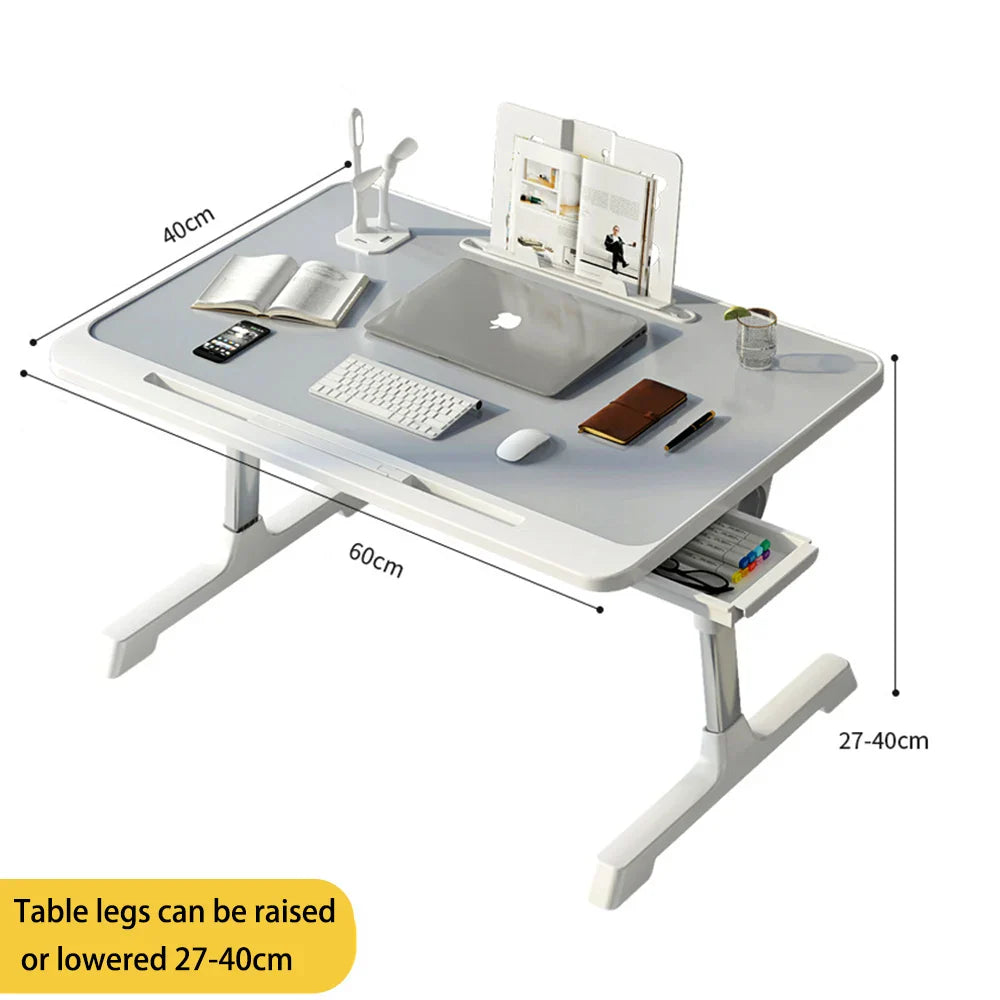 Folding Tables Laptop Desk for Bed Portable Computer Tray for Sofa Table for Writing 4 Angles Adjustable Laptop Table with Holde