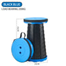 Folding Telescopic Stool Portable Lightweight Thickened Plastic Stools Household Round Stable Structure Chair Lounge Furniture