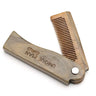 Folding Wood Beard Combs For Men Natural Sandalwood Beard Mustache Hair Comb Salon Barber Hairdressing Styling Tools Accessories