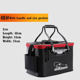 Folding live Fishing Bucket EVA Thickening Fish Bucket Portable Water Tank Fishing Tackle Live Fish Box