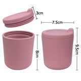 Food Grade Silicone Material Baby Drinking Cups Children's Sucking Cups Leak Proof Soft Silicone Girls Boys Birthday Gifts