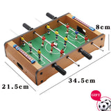 Foosball Table Easily Assemble Wooden Soccer Games Table Top Footballs Indoor Game Set for Room, Parties, Family Sport Kids Gift