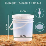 For Beer Fermenter Airlock Bucket Making Brewing Container Fermentation Equipment Barware Wine Kit Home With &