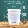 For Beer Fermenter Airlock Bucket Making Brewing Container Fermentation Equipment Barware Wine Kit Home With &