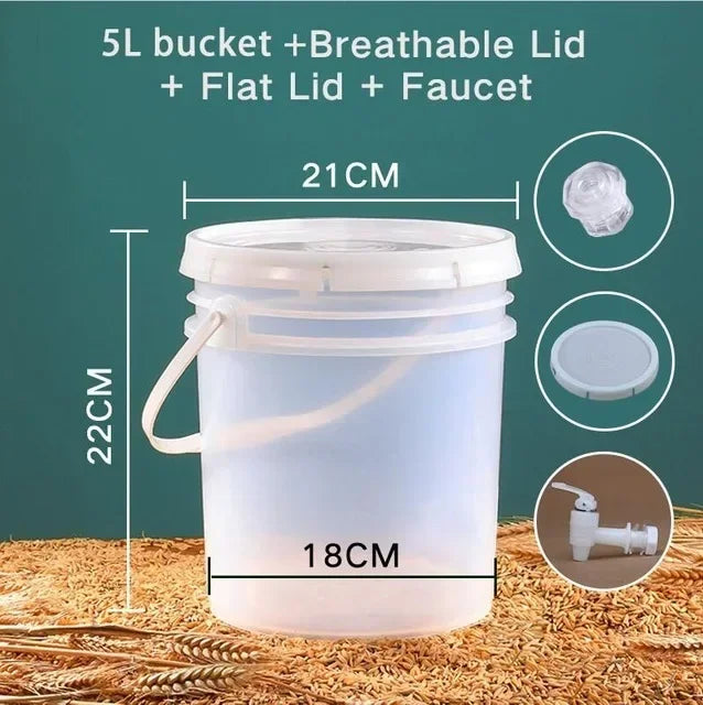 For Beer Fermenter Airlock Bucket Making Brewing Container Fermentation Equipment Barware Wine Kit Home With &