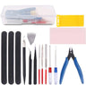 For Gundam Model Making Tools Set DIY Assembled Figurine Anime Accessories Tweezers Pliers Sandpaper Pen-Knife Basic Tools