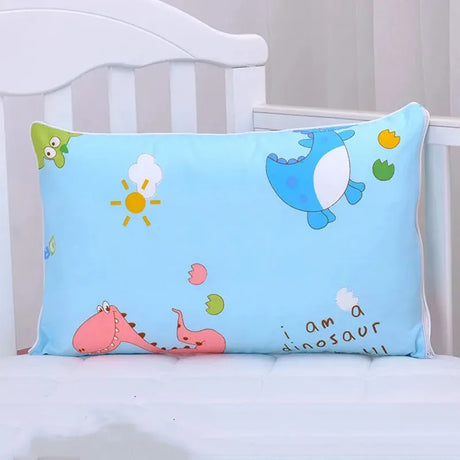 Four Season Universal Children's Pillow Case 100% Cotton Cartoon Baby Pillowcase Side Zipper Kindergarten Students Pillowcase