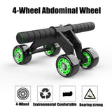 Four Wheeled Abdominal Wheel Ab Roller Non-slip Arm Waist Exercise Core Workout Muscles Training Body Building Fitness Equipment