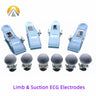 Full Set Chest Suction Ball & Limb Clamp Clip ECG Electrodes Dual or Multi-Function EKG Electrode For ECG Machine Adult Use