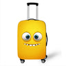 Funny Expression  Printed Suitcase Cover Ladies Travel Out Elastic Luggage Protective Cover Dust Cover Luggage Case