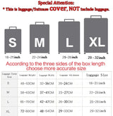 Funny Expression  Printed Suitcase Cover Ladies Travel Out Elastic Luggage Protective Cover Dust Cover Luggage Case