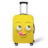 Funny Expression  Printed Suitcase Cover Ladies Travel Out Elastic Luggage Protective Cover Dust Cover Luggage Case