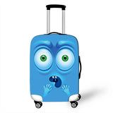 Funny Expression Travel Suitcase Dust Cover Luggage Protective Cover for 18-32 Inch Trolley Case Dust Cover Travel Accessories