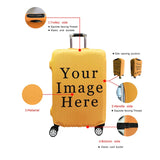 Funny Expression Travel Suitcase Dust Cover Luggage Protective Cover for 18-32 Inch Trolley Case Dust Cover Travel Accessories