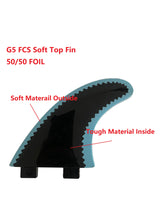 G5 Soft top Surfboard Fins 50/50 Foil SUP Accessory Surf Fin Paddle Board Fin