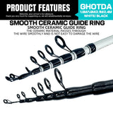 GHOTDA Ultra-light Telescopic Lure Rod 1.6 -2.4 M with 5.2:1 High Speed Spinning Metal Fishing Reel 1000-4000 Series Group