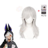 Genshin Impact Cyno Cosplay Black Cloak Hat Gloves White Wig Cosplay Anime Cosplay Halloween Costumes Carnival Party Set